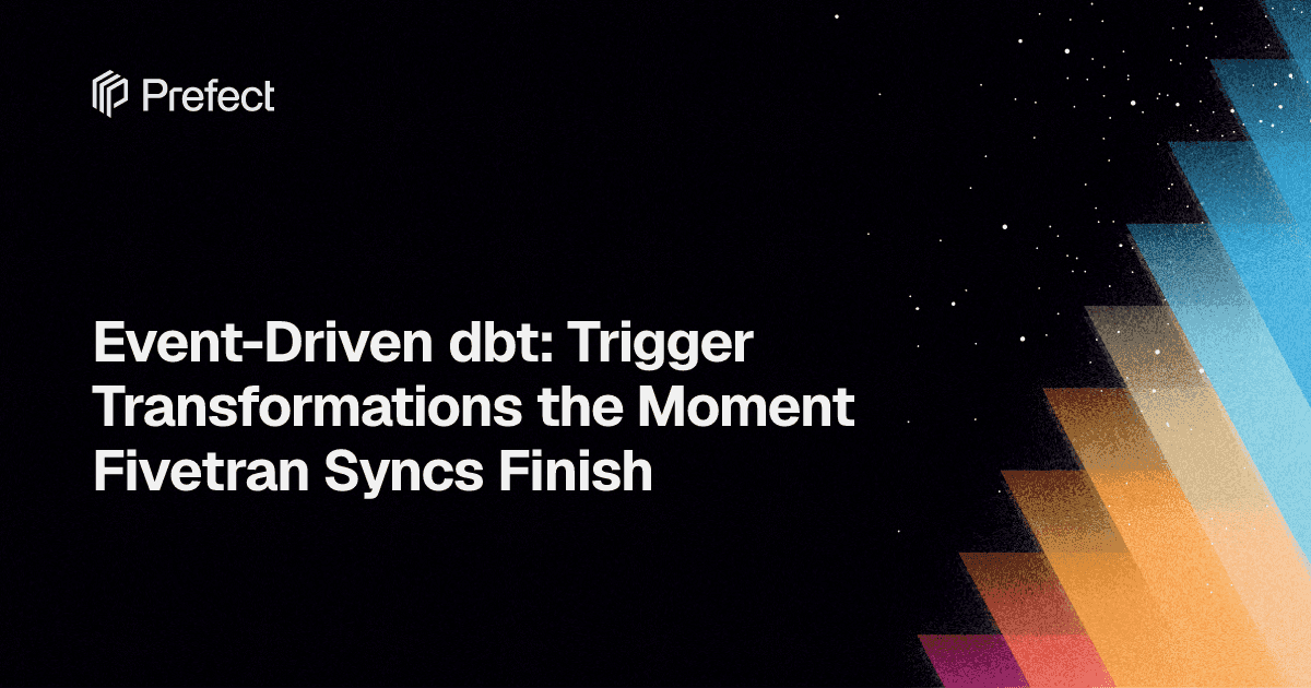 Event-Driven dbt: Trigger Transformations the Moment Fivetran Syncs Finish