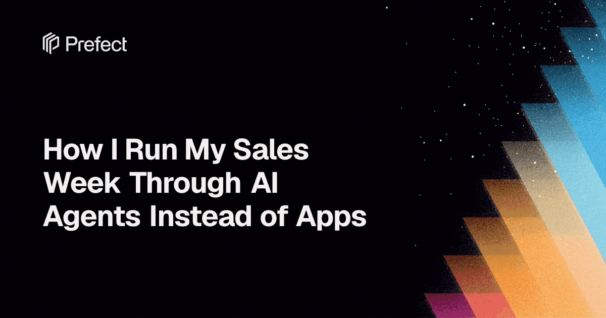 How I Run My Sales Week Through AI Agents Instead of Apps